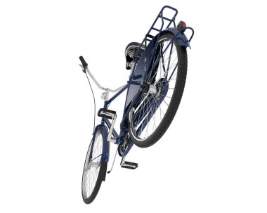 Retro motor beyaz arka planda izole edildi. 3d görüntüleme - illüstrasyon