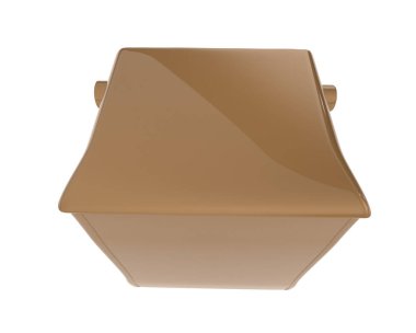 Arka planda izole kahve makinesi var. 3d görüntüleme - illüstrasyon