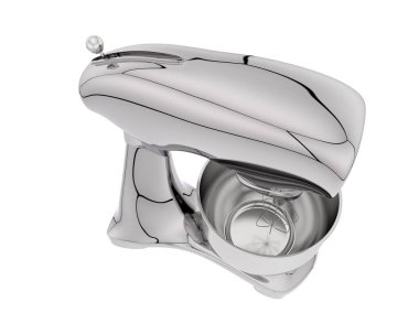 Mutfak yardımı beyaz arka planda izole edilmiş. 3d görüntüleme - illüstrasyon