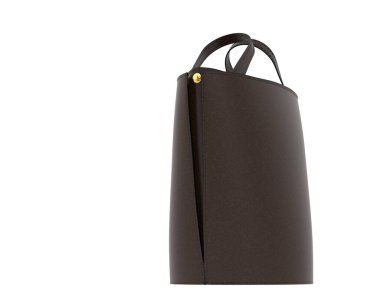 Kadın çantası beyaz arka planda izole edilmiş. 3d görüntüleme - illüstrasyon