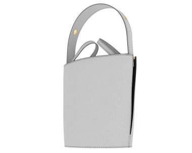 Kadın çantası beyaz arka planda izole edilmiş. 3d görüntüleme - illüstrasyon