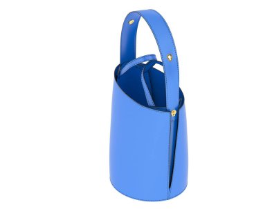 Kadın çantası beyaz arka planda izole edilmiş. 3d görüntüleme - illüstrasyon