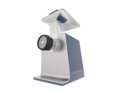 Kıyma makinesi beyaz arka planda izole edilmiş. 3d görüntüleme - illüstrasyon