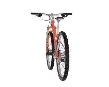 Dağ bisikleti beyaz arka planda izole edilmiş. 3d görüntüleme - illüstrasyon