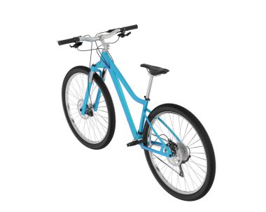 Dağ bisikleti beyaz arka planda izole edilmiş. 3d görüntüleme - illüstrasyon