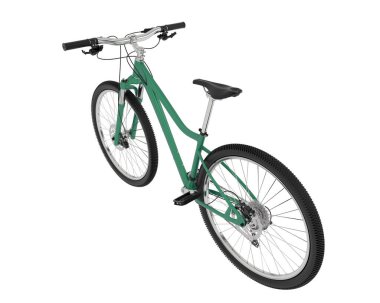 Dağ bisikleti beyaz arka planda izole edilmiş. 3d görüntüleme - illüstrasyon