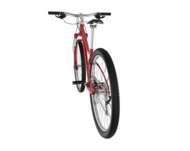 Dağ bisikleti beyaz arka planda izole edilmiş. 3d görüntüleme - illüstrasyon