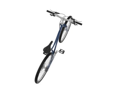 Dağ bisikleti beyaz arka planda izole edilmiş. 3d görüntüleme - illüstrasyon