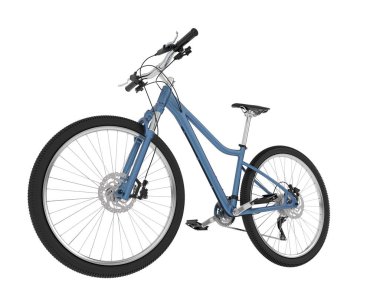 Dağ bisikleti beyaz arka planda izole edilmiş. 3d görüntüleme - illüstrasyon