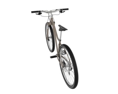 Dağ bisikleti beyaz arka planda izole edilmiş. 3d görüntüleme - illüstrasyon