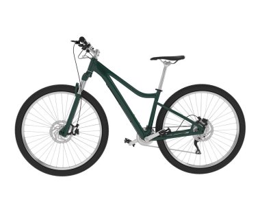 Dağ bisikleti beyaz arka planda izole edilmiş. 3d görüntüleme - illüstrasyon