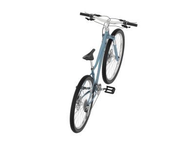 Dağ bisikleti beyaz arka planda izole edilmiş. 3d görüntüleme - illüstrasyon