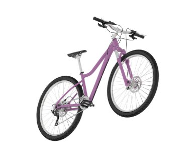 Dağ bisikleti beyaz arka planda izole edilmiş. 3d görüntüleme - illüstrasyon