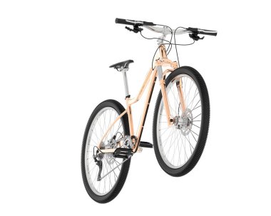 Dağ bisikleti beyaz arka planda izole edilmiş. 3d görüntüleme - illüstrasyon