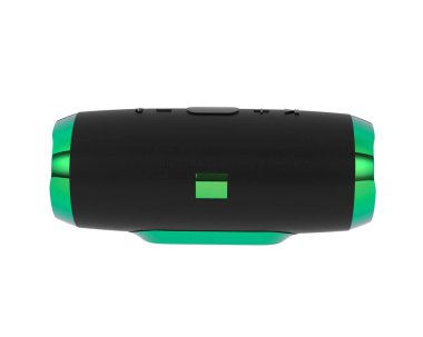 Beyaz arka plan üzerinde taşınabilir hoparlör