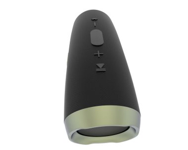 Beyaz arka plan üzerinde taşınabilir hoparlör