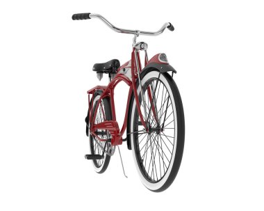 Retro motor beyaz arka planda izole edildi. 3d görüntüleme - illüstrasyon