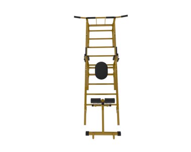 Çekiş spor aletleri arka planda izole edilmiş. 3d görüntüleme - illüstrasyon