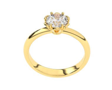 Beyaz arka planda izole edilmiş değerli taşları olan yüzük.. 