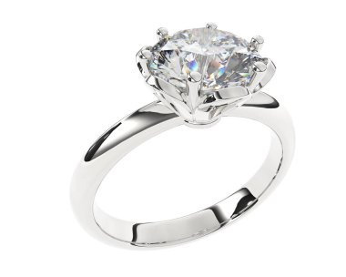 Beyaz arka planda izole edilmiş değerli taşları olan yüzük.. 