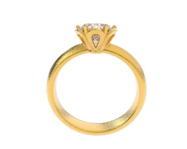 Beyaz arka planda izole edilmiş değerli taşları olan yüzük.. 