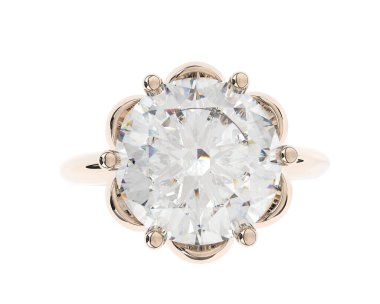 Beyaz arka planda izole edilmiş değerli taşları olan yüzük.. 