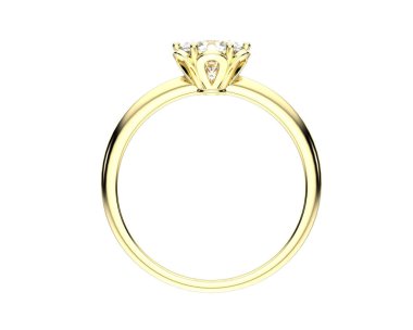 Beyaz arka planda izole edilmiş değerli taşları olan yüzük.. 