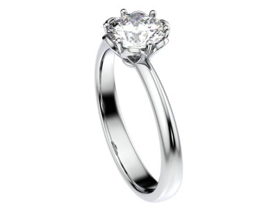 Beyaz arka planda izole edilmiş değerli taşları olan yüzük.. 