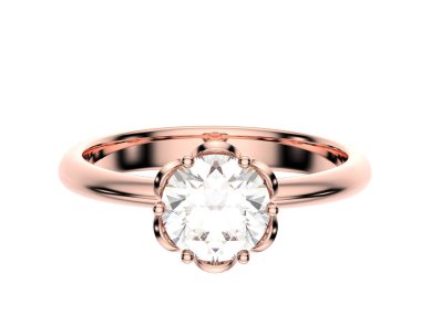 Beyaz arka planda izole edilmiş değerli taşları olan yüzük.. 