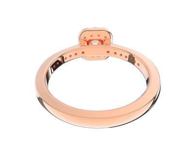 Beyaz arka planda izole edilmiş değerli taşları olan yüzük.. 