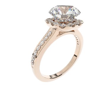 Beyaz arka planda izole edilmiş değerli taşları olan yüzük.. 