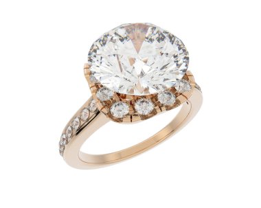 Beyaz arka planda izole edilmiş değerli taşları olan yüzük.. 