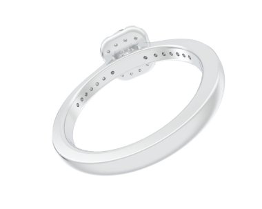 Beyaz arka planda izole edilmiş değerli taşları olan yüzük.. 