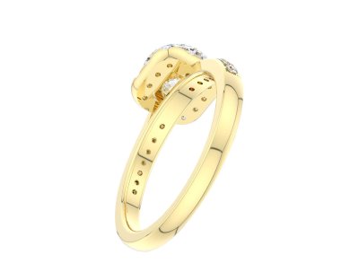 Beyaz arka planda izole edilmiş değerli taşları olan yüzük.. 