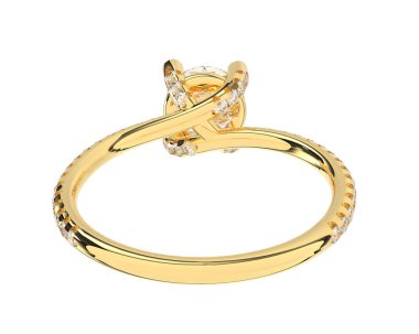 Beyaz arka planda izole edilmiş değerli taşları olan yüzük.. 