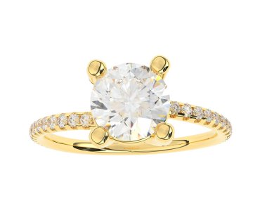 Beyaz arka planda izole edilmiş değerli taşları olan yüzük.. 