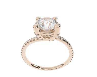 Beyaz arka planda izole edilmiş değerli taşları olan yüzük.. 