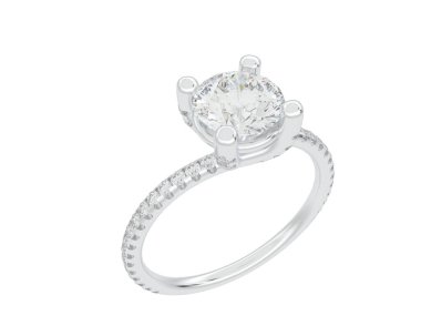 Beyaz arka planda izole edilmiş değerli taşları olan yüzük.. 