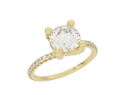 Beyaz arka planda izole edilmiş değerli taşları olan yüzük.. 