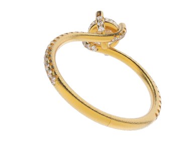 Beyaz arka planda izole edilmiş değerli taşları olan yüzük.. 