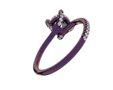 Beyaz arka planda izole edilmiş değerli taşları olan yüzük.. 