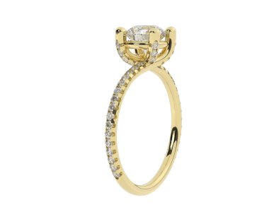 Beyaz arka planda izole edilmiş değerli taşları olan yüzük.. 