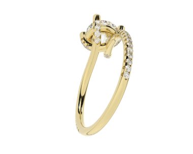 Beyaz arka planda izole edilmiş değerli taşları olan yüzük.. 