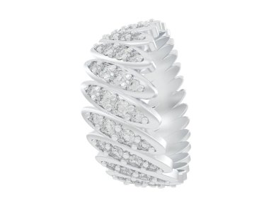 Nişan yüzüğü arka planda izole edildi. 