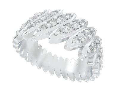 Nişan yüzüğü arka planda izole edildi. 