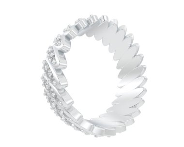 Nişan yüzüğü arka planda izole edildi. 