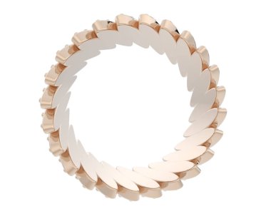 Nişan yüzüğü arka planda izole edildi. 