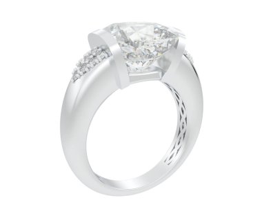 Nişan yüzüğü arka planda izole edildi. 