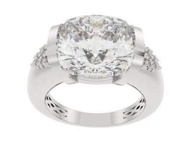 Nişan yüzüğü arka planda izole edildi. 