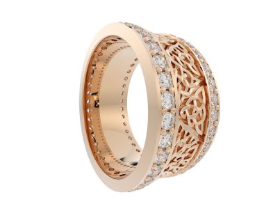 Beyaz arkaplanda izole edilmiş güzel halka. 